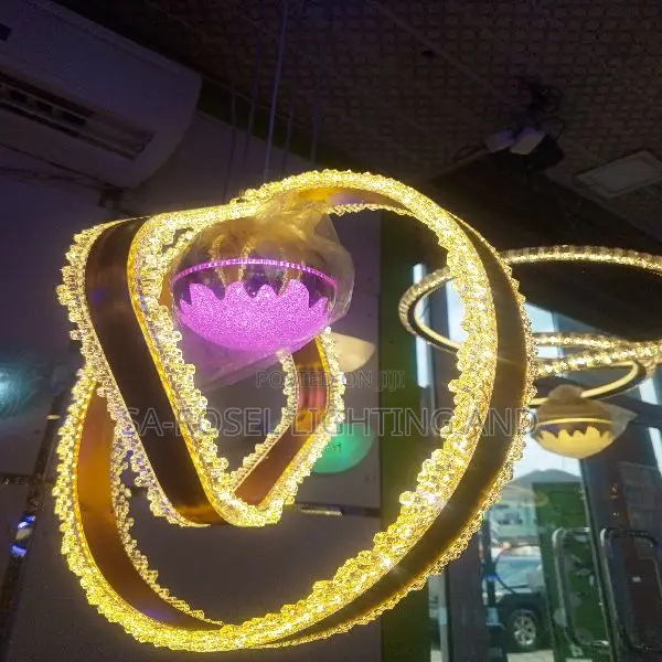 Big Double Ring Led Droplight Chandelier Fitting