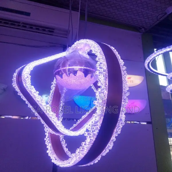 Big Double Ring Led Droplight Chandelier Fitting