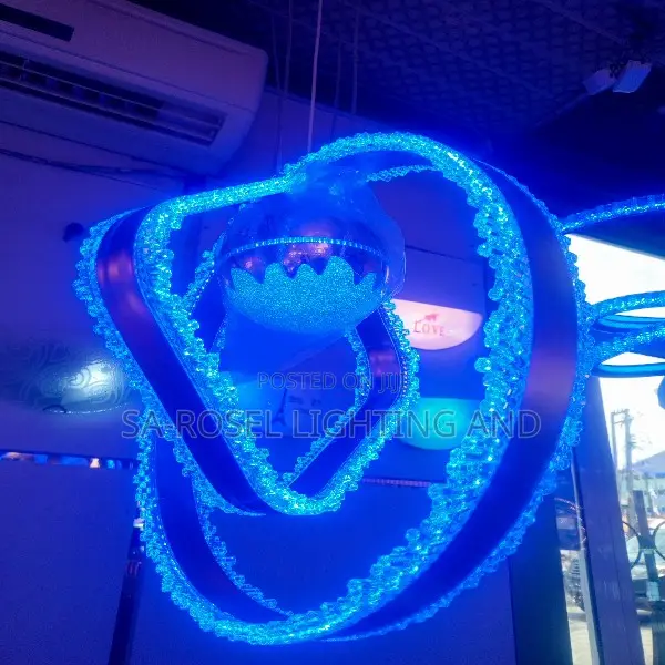 Big Double Ring Led Droplight Chandelier Fitting