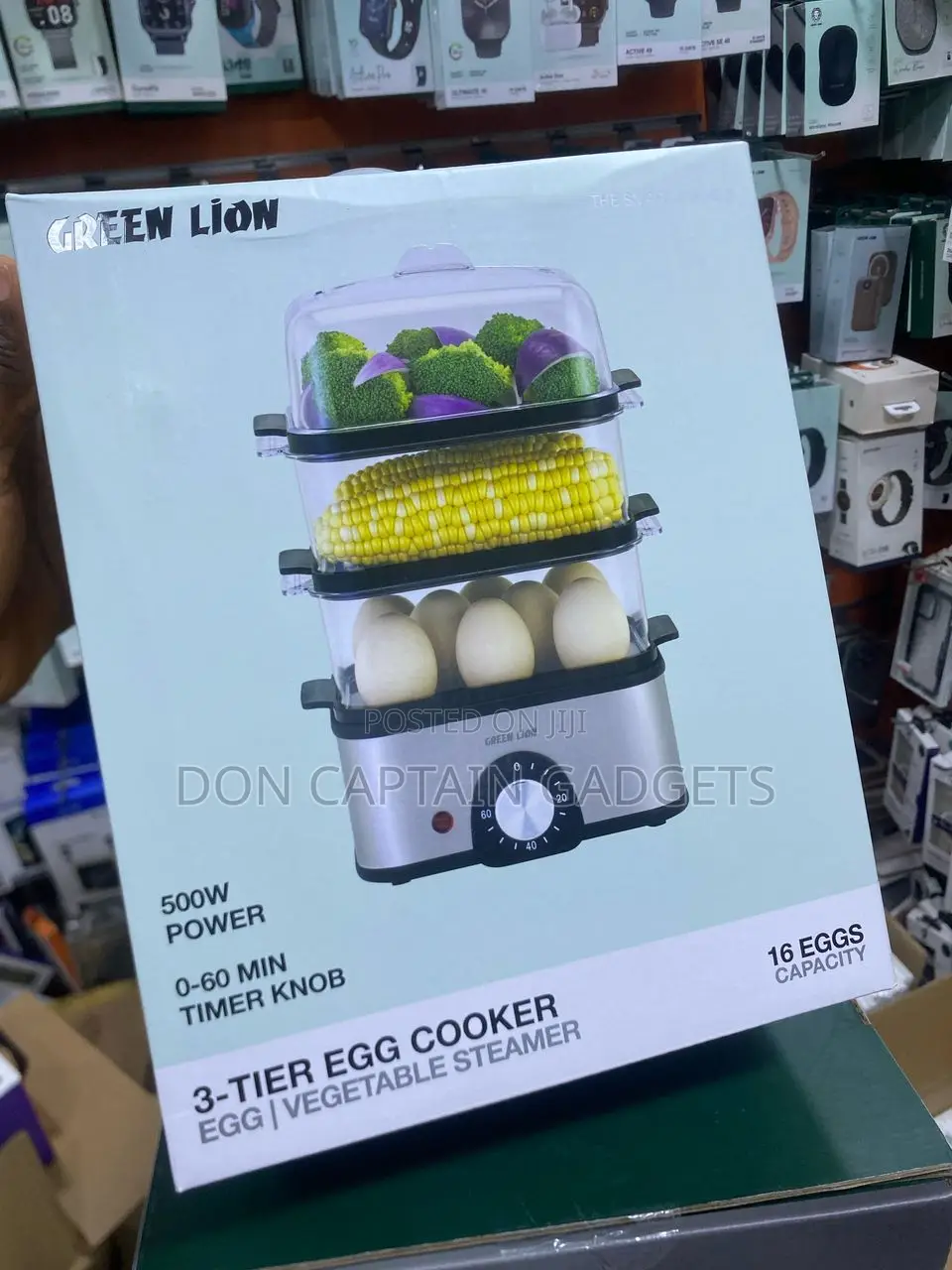 Green Lion 3-Tier Egg Cooker and Vegetable Streamer 500w