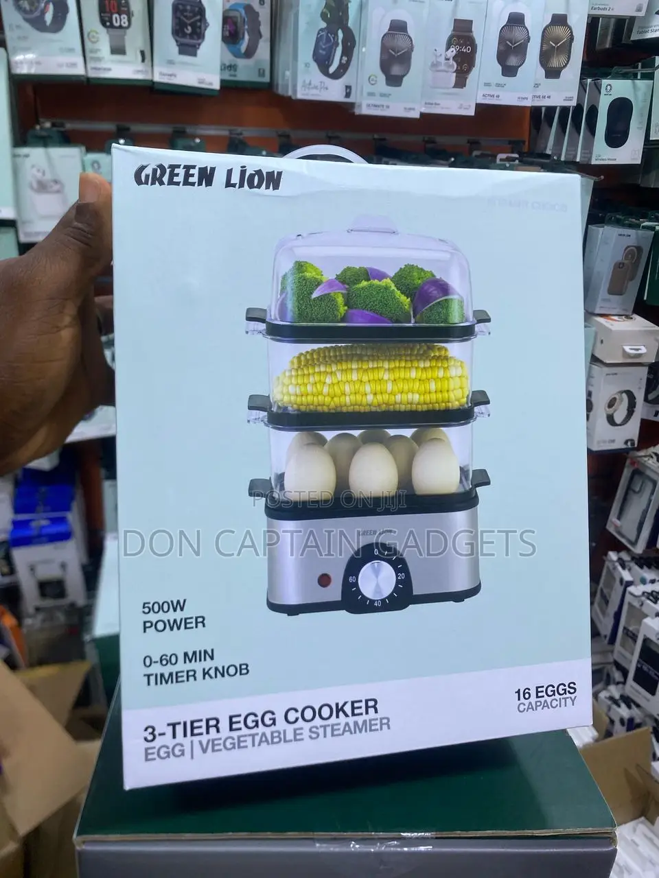 Green Lion 3-Tier Egg Cooker and Vegetable Streamer 500w