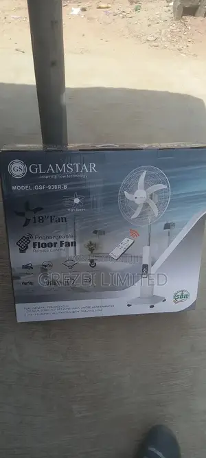 Glamstar Rechargeable Fan 18inch