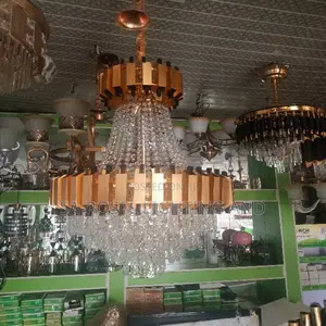 Double Step Crystal Chandelier Fitting