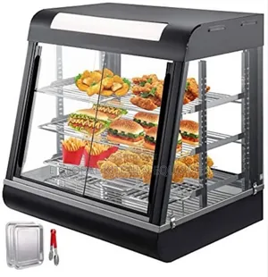 2plates Black Snacks Warmer Display