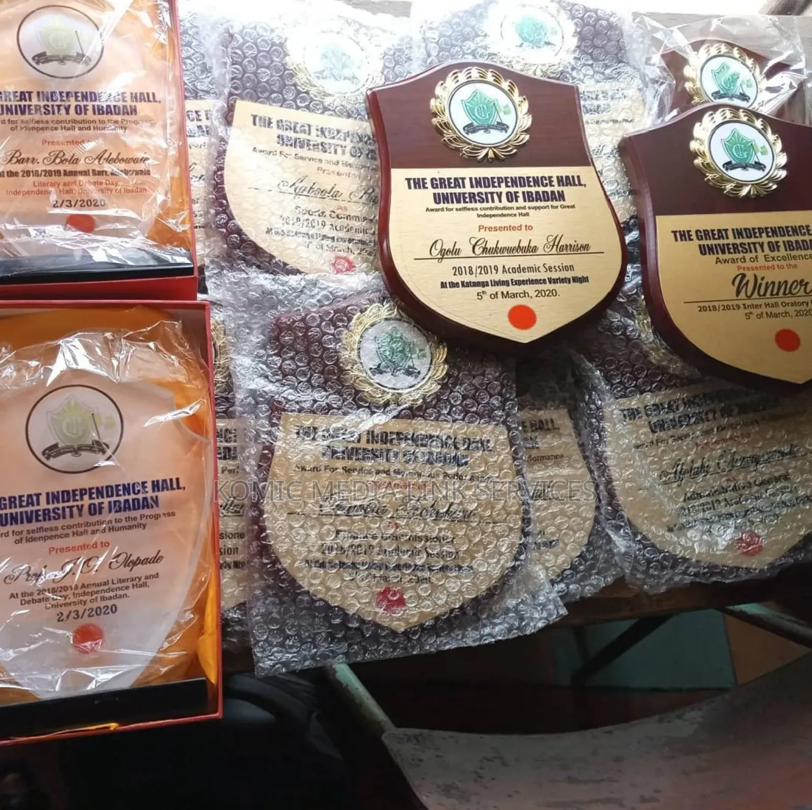 Awards and Plaque