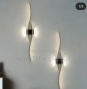 Black Led Wall Lamp Light for Rooms Lighting Decorations
