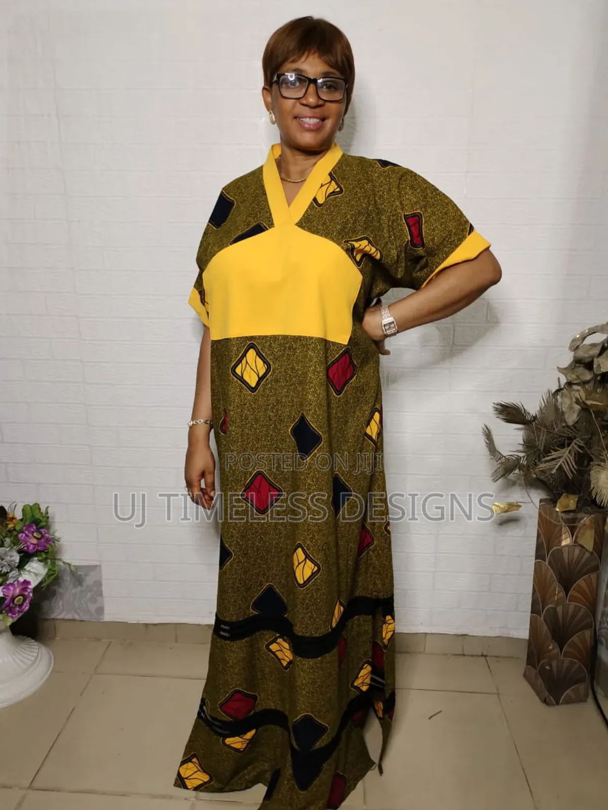 Ladies Long Ankara Gown