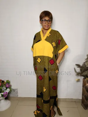 Ladies Long Ankara Gown