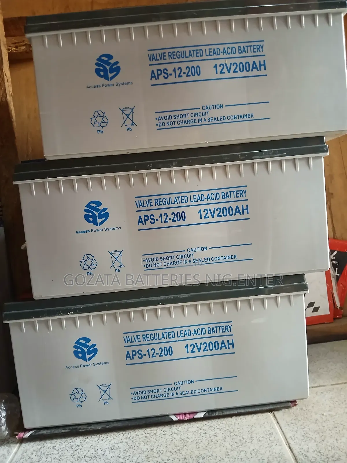 Fairly Used Solar Battery Dry Cell 200ah