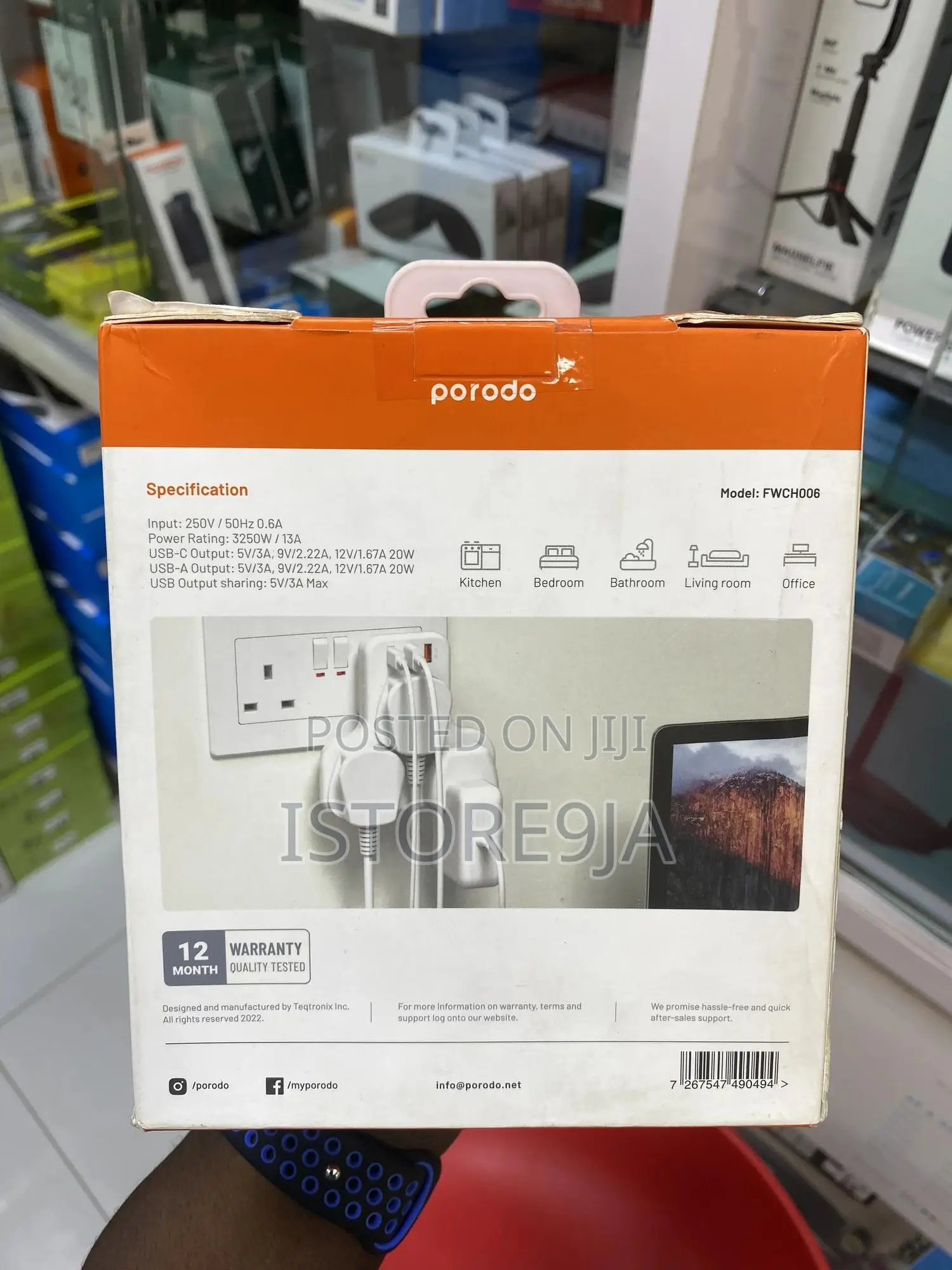 Porodo Wall Socket