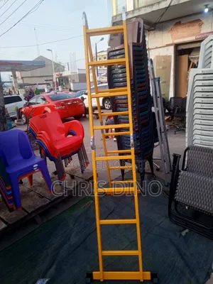 16 Step Yellow Ladder