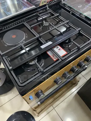 Maxi 60x60 Gas Cooker 3 Gas 1electric (Wood) With Cast