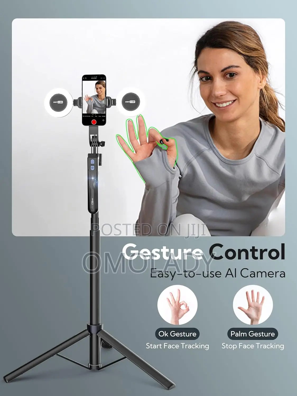 Auto Face Tracking Tripod 360 Rotation