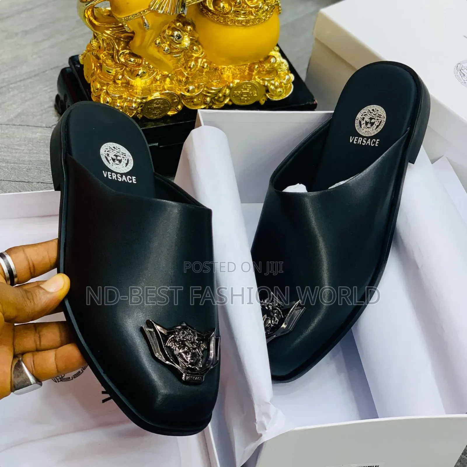 Versace Leather Half Shoe