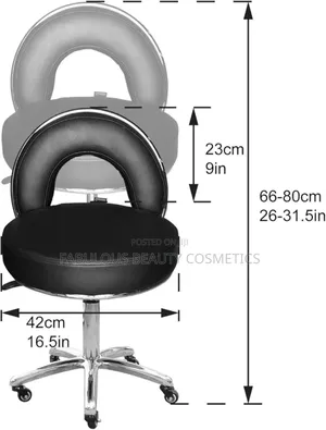 Deluxe Hydraulic Manicure Rolling Stool