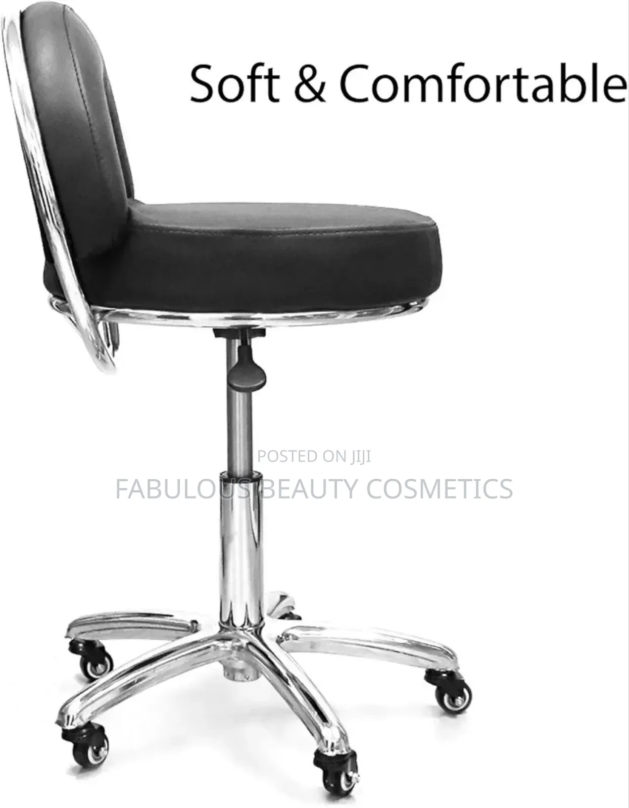 Deluxe Hydraulic Manicure Rolling Stool