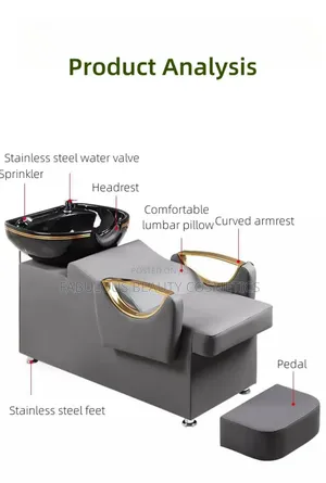 Professional Shampoo Washing Salon Bowl Sink Chair Table
