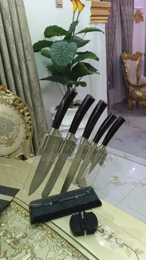 7pcs Marble Kitchen Knifes