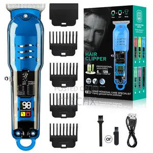 Usb Rechargeable Electric Hair Clipper With LCD Display