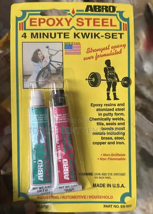 Abro Epoxy Steel 4 Minute Kwik-Set