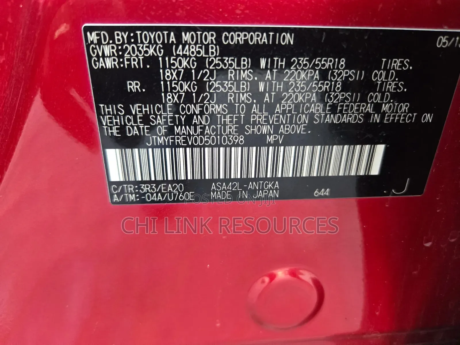 Toyota RAV4 2014 Red