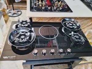 5 Burner Gas Hob Cooktop With Electric Burner