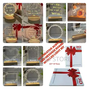 Diy Creative Acrylic Usb Message Board With Led Light Kit