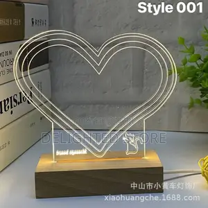 Diy Creative Acrylic Usb Message Board With Led Light Kit