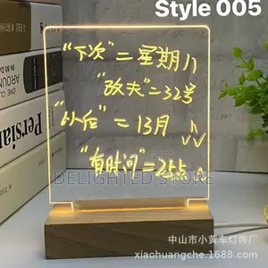 Diy Creative Acrylic Usb Message Board With Led Light Kit