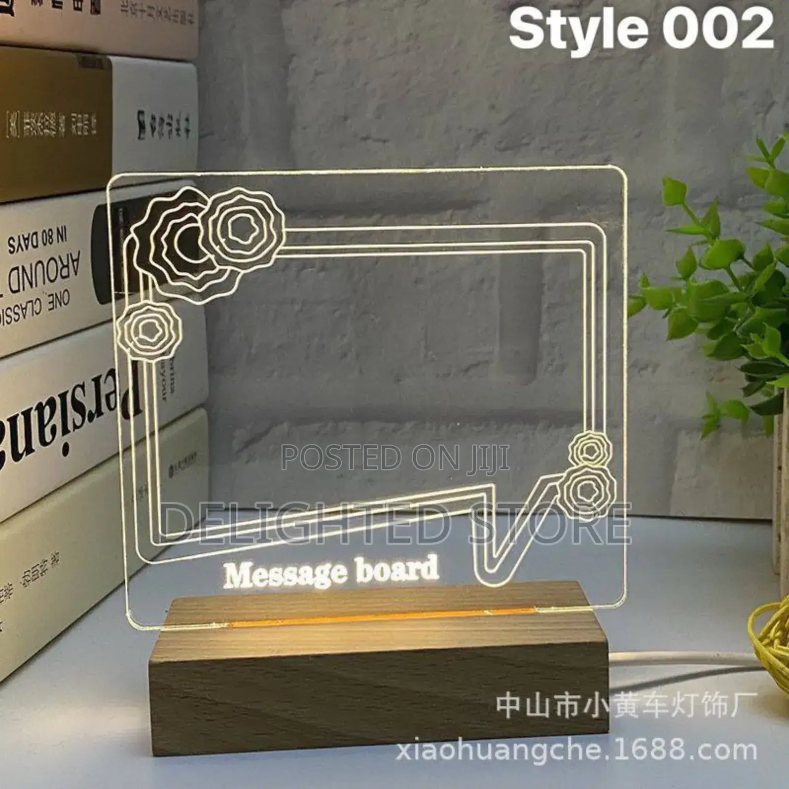 Diy Creative Acrylic Usb Message Board With Led Light Kit