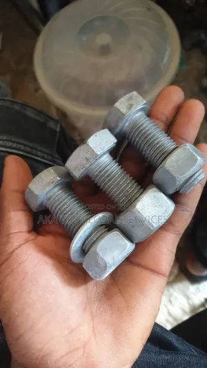 Mild Steel Hot Dipped Galvanized Nut Bolt, Size: 16 X 50 Mm