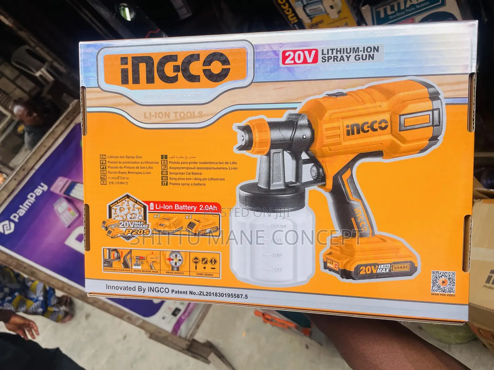 Spray Gun Cordless 20volt Battery