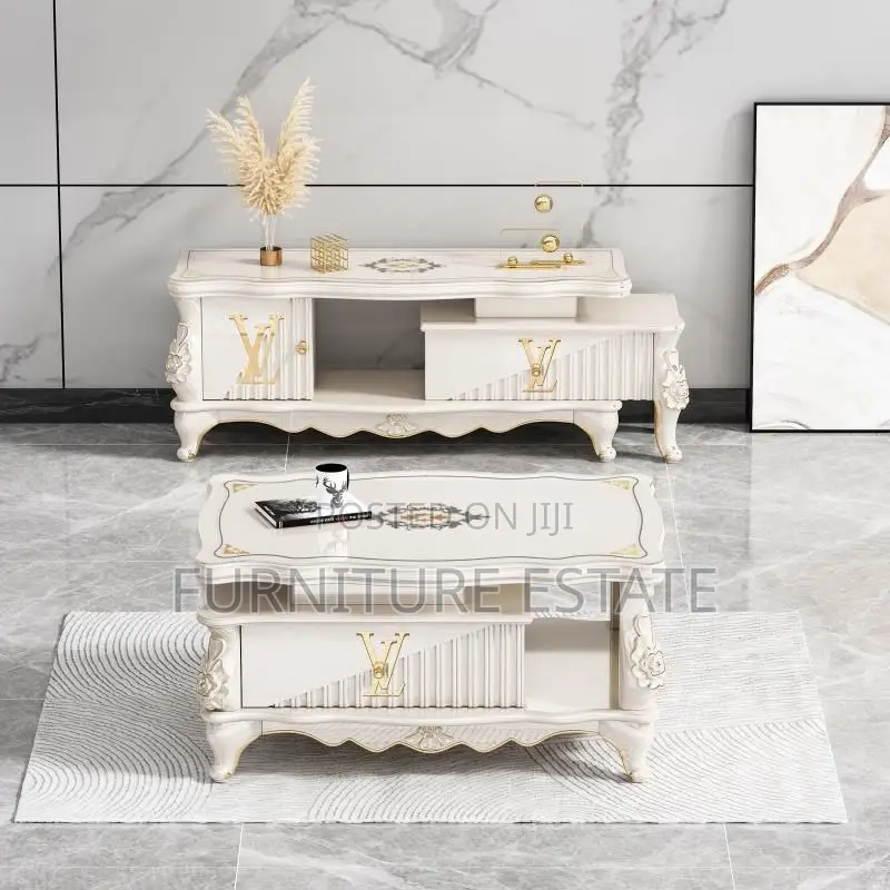 1.2m Extendable Royal Designed Tv Stand With Centre Table