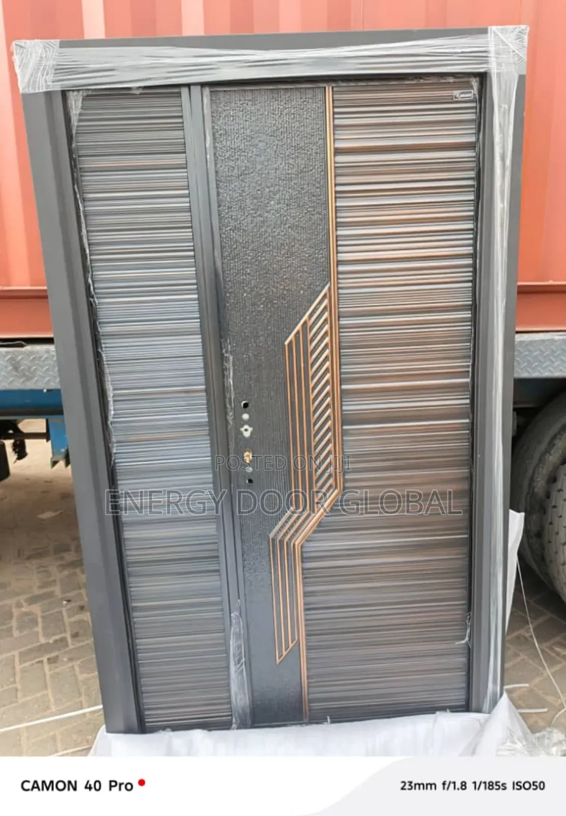 4ft/7ft Multi-Function Security Cast Copper Door