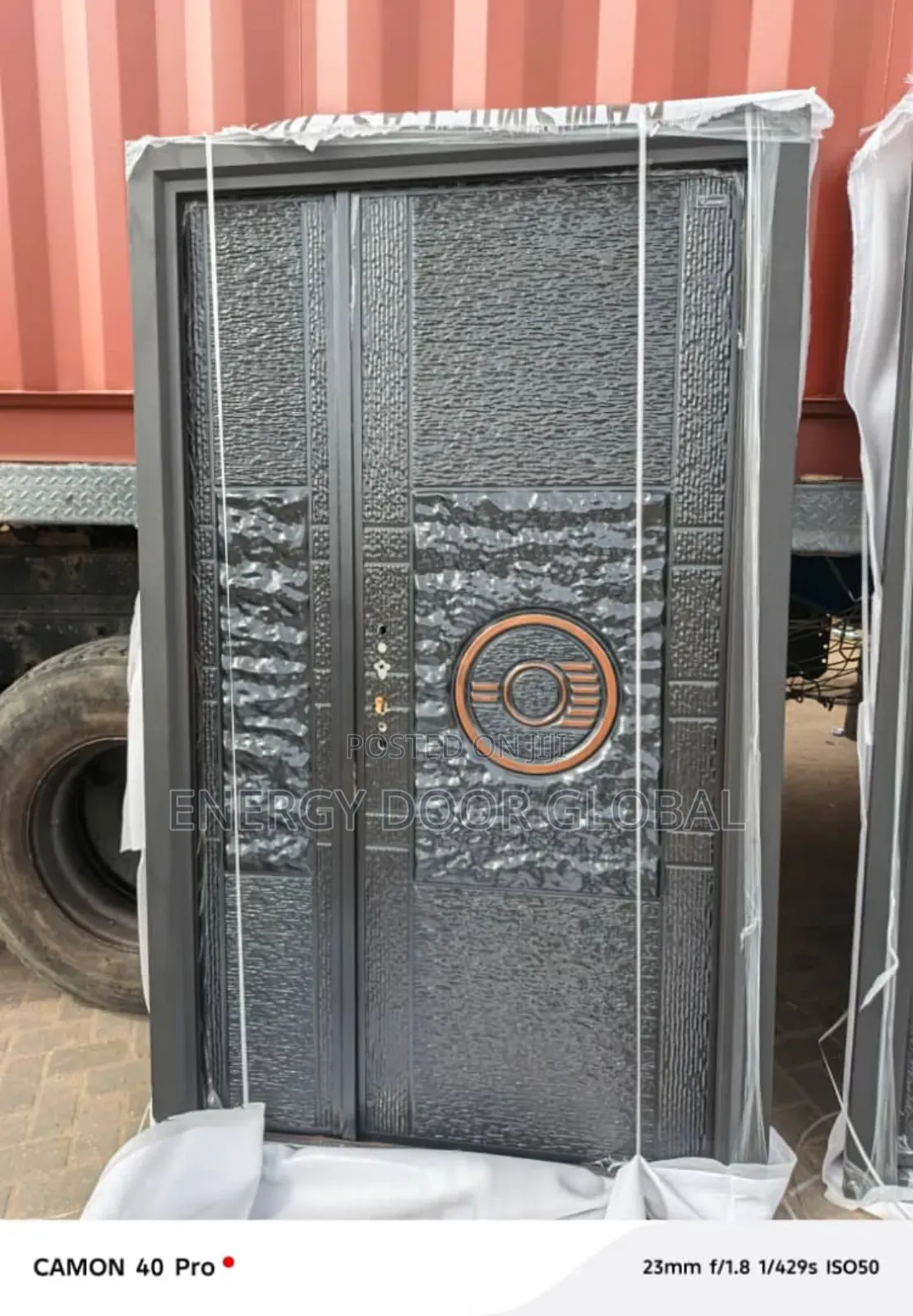 4ft/7ft Multi-Function Security Cast Copper Door