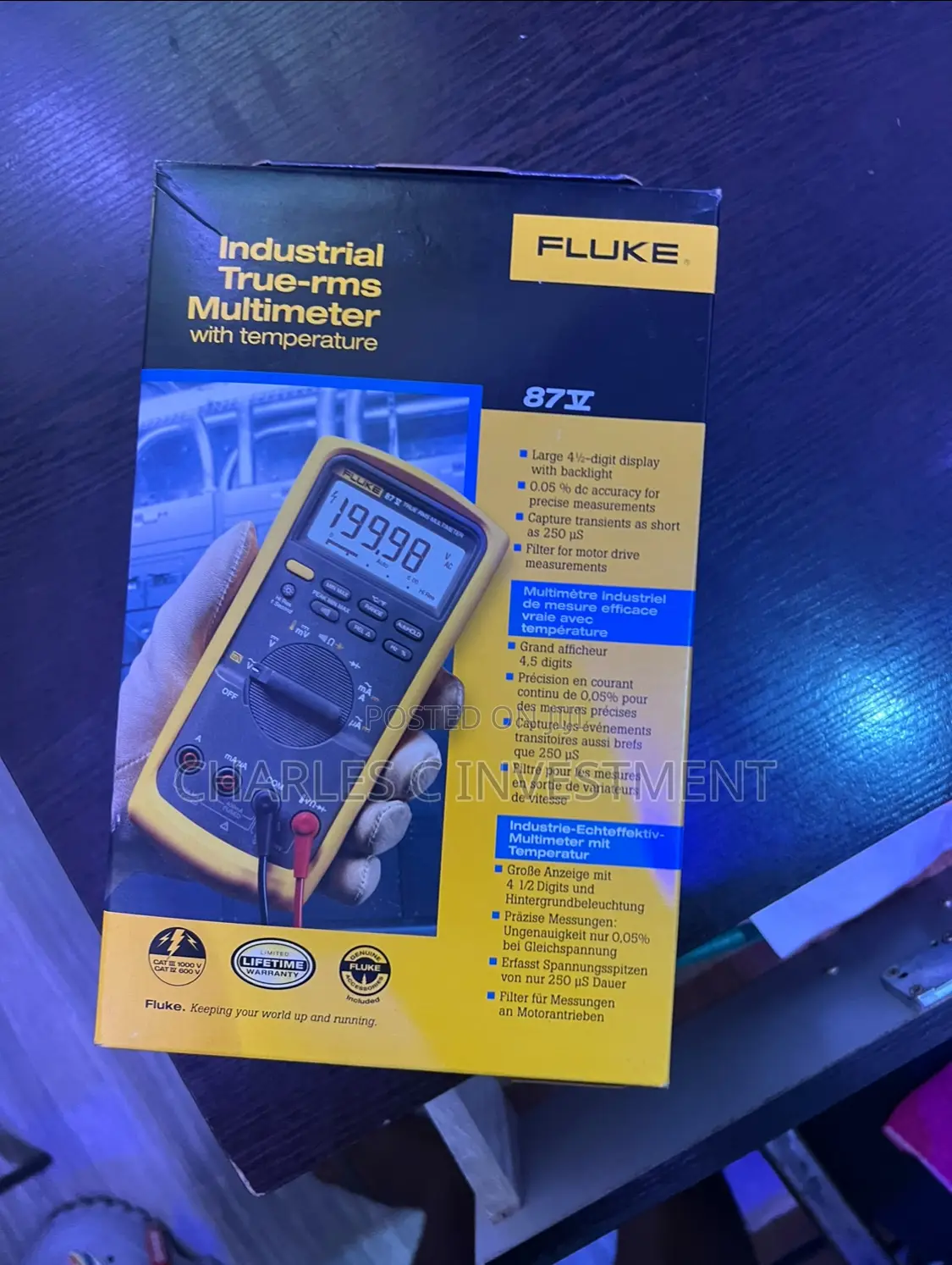 Fluke 87v True-RMS Industrial Multimeter