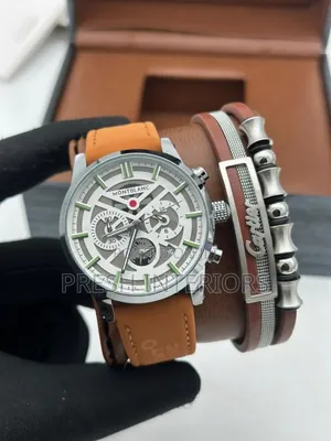 Photo - *High Quality, Unisex, Chronograph, Dated, Genuine Leather