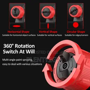 Electric Paint Sprayer With 2pcs 2.0ah Batteries