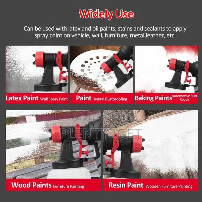 Electric Paint Sprayer With 2pcs 2.0ah Batteries