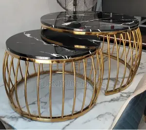 2 in 1 Extendable Marble Centre Table