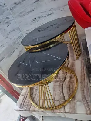 2 in 1 Extendable Modern Designed Marble Centre Table