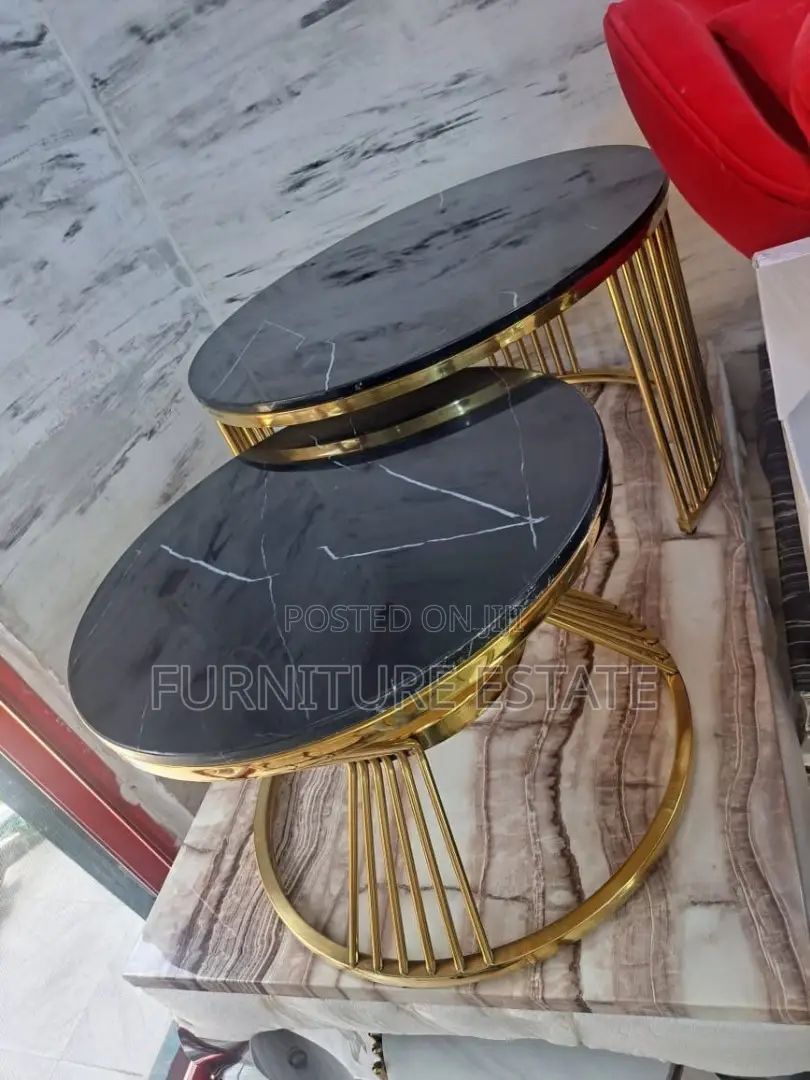 2 in 1 Extendable Modern Designed Marble Centre Table