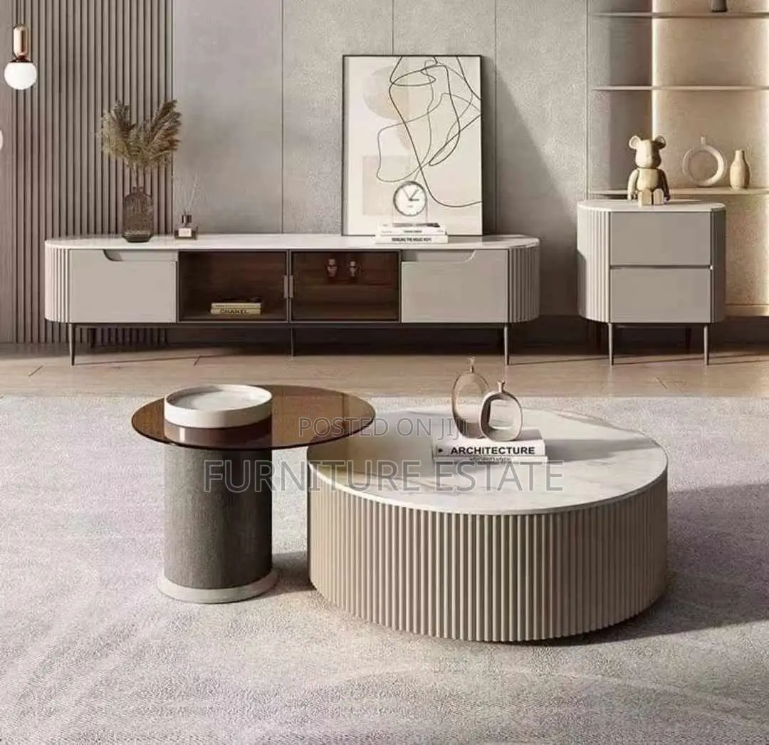 2 in 1 Luxury Marble Centre Table