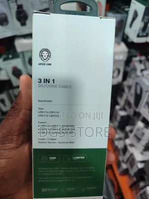 Green Lion 3in1 Silicone Cable