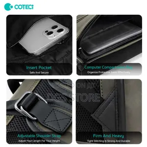 Coteci Elegant Series Two Color Backpack Laptop Bag