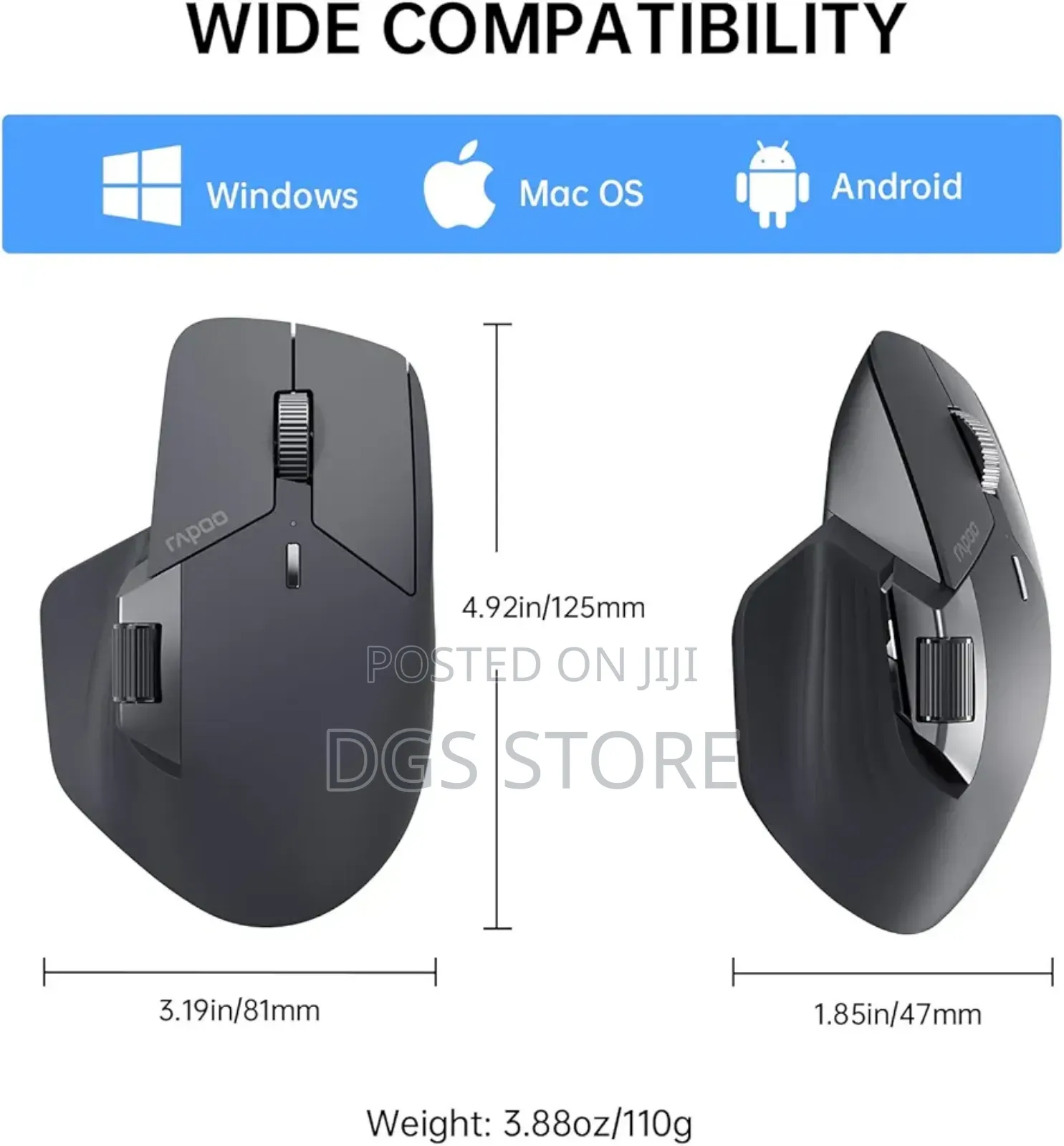 Rapoo Mt760 Wireless Mouse