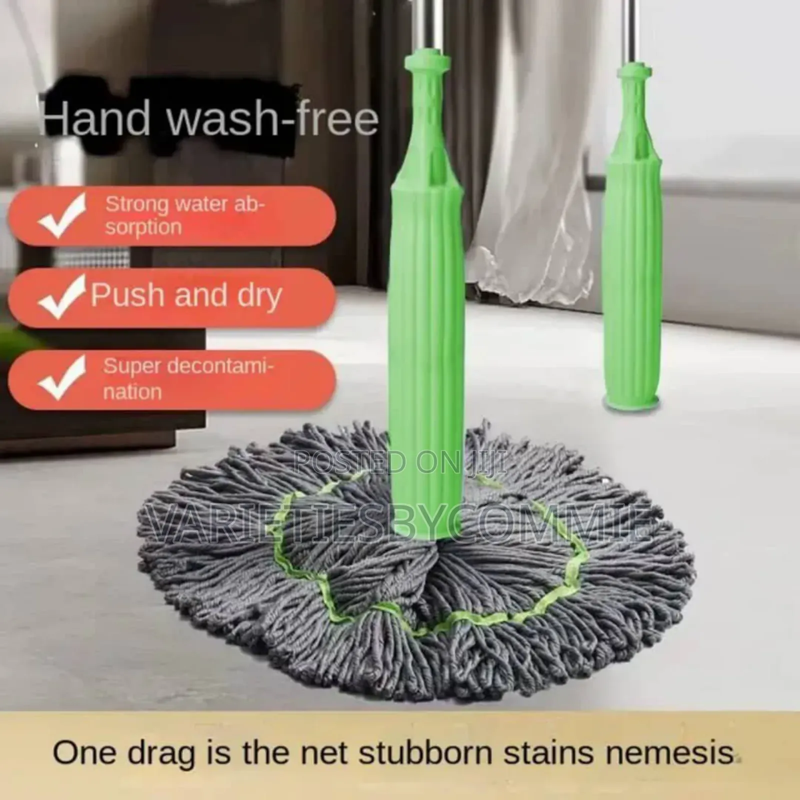Wet and Dry Long Microfiber Mop
