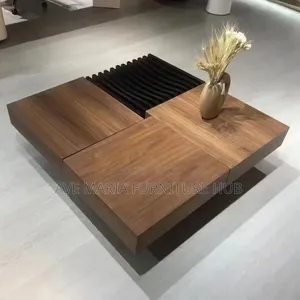 Wooden Center Table With Drawers.