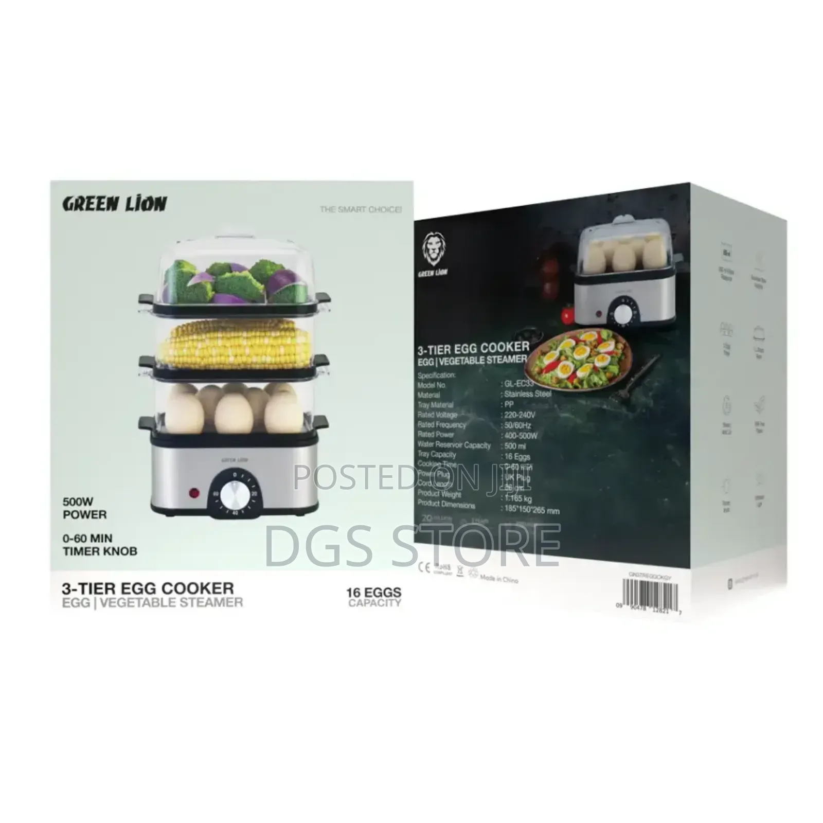 Green Lion 3 Tier Egg Cooker