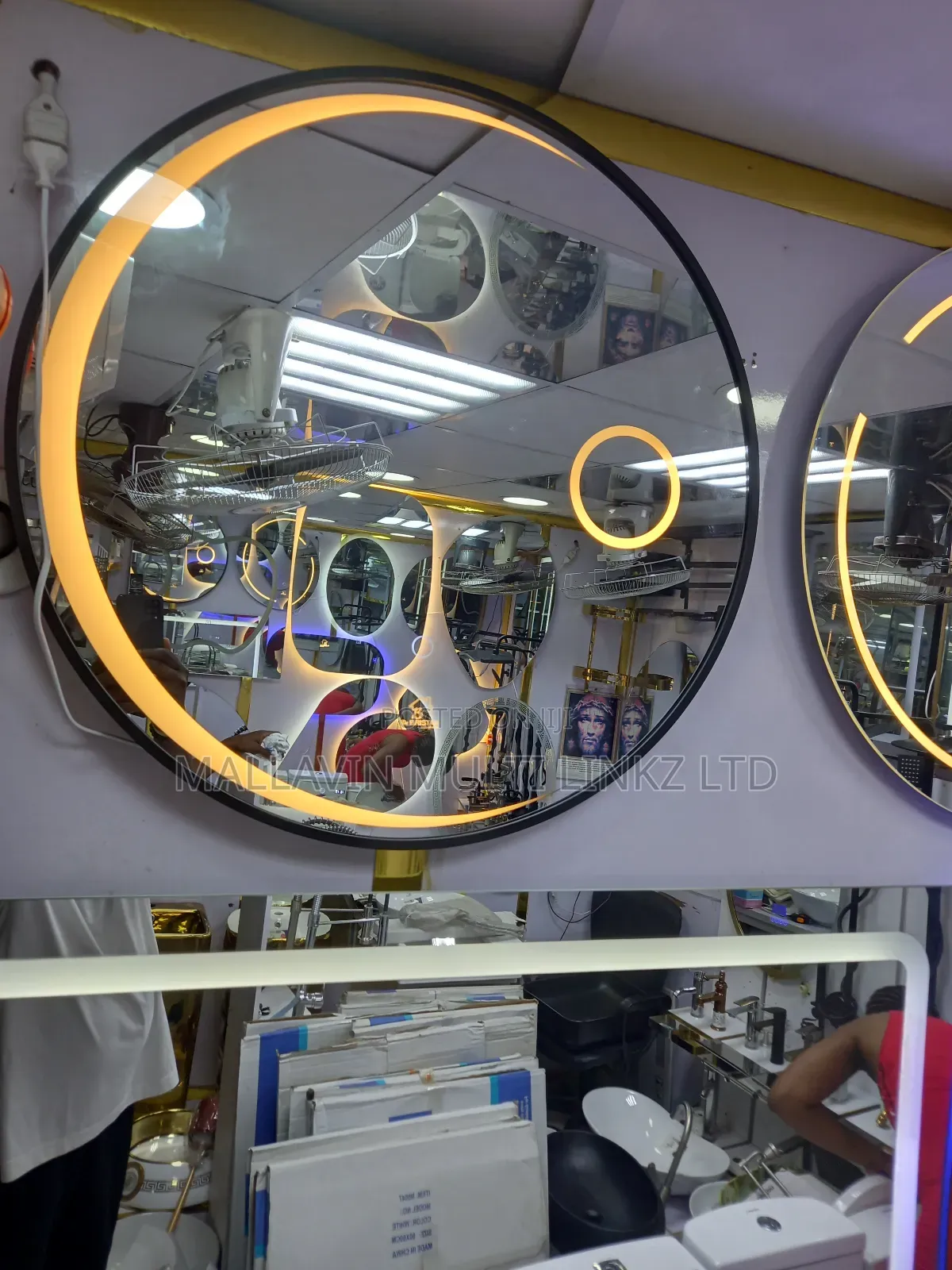 Frame Led Mirrors With Multiple Light Display